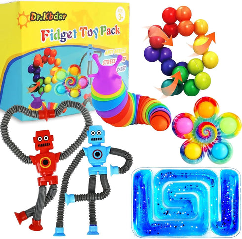 6Pack Sensory Autism Toys for Tollder Kids, Easter Basket Stuffers Autistic Travel