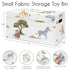 Sweet Jojo Designs Jungle Animals Small Fabric Toy Bin Storage Box Chest Baby Nursery Kids Room Dark Hunter Green
