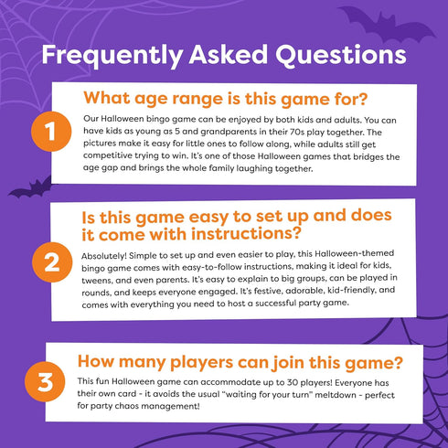30 Community Halloween Games For Kids Party - Halloween Bingo Game For Kids With Up To Players - Halloween Party Games