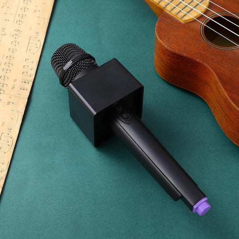Gadpiparty Fake Microphone Model - 2pcs Realistic Mic Toy with Mic Flag for Kids Pretend Play Party Favors