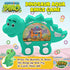 YoYa Toys Aqua Rings Dinosaur Handheld Game for Kids, Retro Portable Road Trip Toys and Calming Travel Games