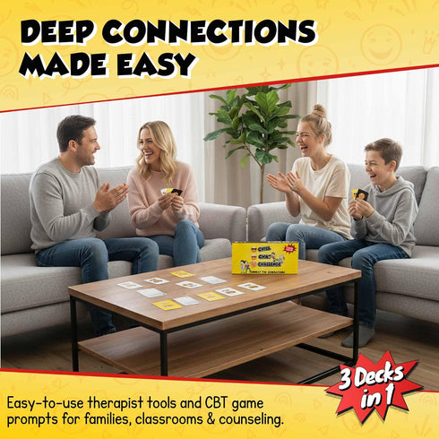 ARTAGIA Fun Social Skills and Therapy Game for Adults and Teenagers: CBT Family Game for Therapeutic Conversations