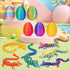 6PCS 3D 3D Set(6pc-b) JOD Printed Dragon Eggs with Dragon Inside Articulated Fidget Toys, Easter Dragon Eggs, Mystery