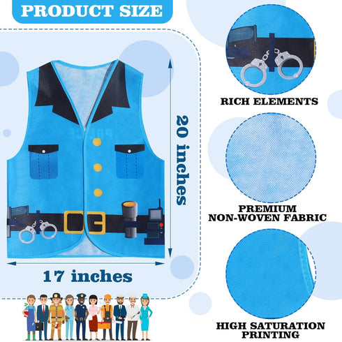 20 Community Haysandy PCS Kids Dress Up Vest Helper Costumes Kids Role Play Career Cosplay Clothes for Toddlers Pretend