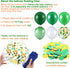 60 Pieces 12 Inch Green and White Balloons, Green Marble Confetti for Summer Party Decoration