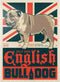 MyPuzzle English Bulldog, Vintage Poster - Premium 1000 Piece Jigsaw Puzzle for Adults