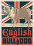 MyPuzzle English Bulldog, Vintage Poster - Premium 1000 Piece Jigsaw Puzzle for Adults
