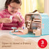 15-Piece Playset 3+ Fisher-Price Wood Pretend Play Toy Dollhouse Carry Along, Wooden Portable for Travel Preschool Kids