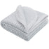 NTBAY Jersey Cotton Quilted Toddler Blanket, Breathable and Warm, 30x40 Inches, Grey Wave