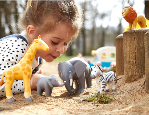 HABA Little Friends Lion - Adorable Chunky Plastic Zoo Animal Figure