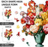 511 15.3x19.2 inch Ixfyloop Wooden Puzzles for Adults, Flower Wooden Jigsaw Puzzles Pieces, Unique Shape Puzzle, Wooden
