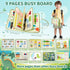 Aurasys Toddler Busy Board - Montessori Busy Book Travel Toys Sensory Board Educational Activity Book for Learning Fine