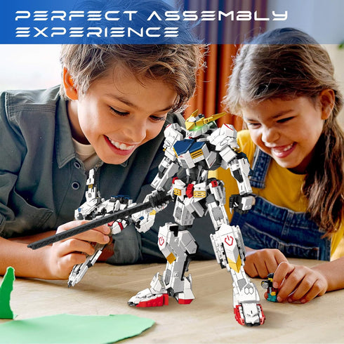 Velance Mech Robot Building Blocks Set - Warrior City Action Mech & Fighter Jet Toy Kit, 952 Pcs for Kids & Adults