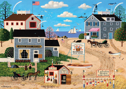 Buffalo Games - Charles Wysocki - 500 Piece Jigsaw Puzzle for Adults - Nantucket Breeze - Perfect for Game Nights