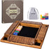 1-4 16 Pub12 inches BIVOMON Shut The Box Dice Game Players Wooden Board Table Math Game for Kids Adults, Classic Dice