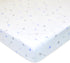 American Baby Company Fitted Crib Sheet, 28" x 52", Soft Breathable 100% Cotton Jersey, Silver Blue Arrow