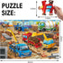 Puzzles,48 3-5,Children 4-8 Jumbo Floor Puzzle for Kids,Construction Site Jigsaw Large Piece Construction Vehicle