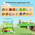 Blocks,49PCS 3+,Sensory Magnetic Magnetic Cubes Portable Magnetic Building Blocks with Metal Storage Box, Travel Toys