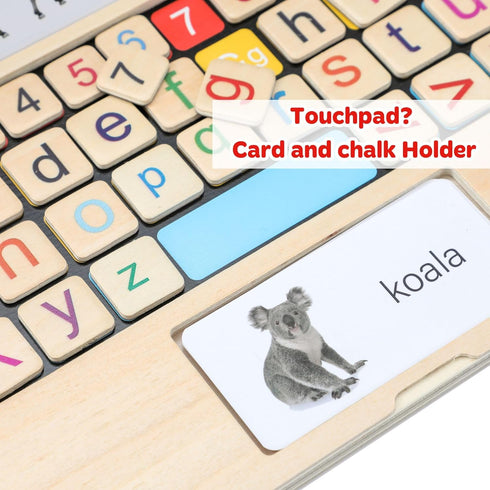 11.8" 3 3 4 5 6 7 8 Montessori Toys Laptop Preschool Learning Activities Year Old Boy Gift, Pretend Play Toddlers