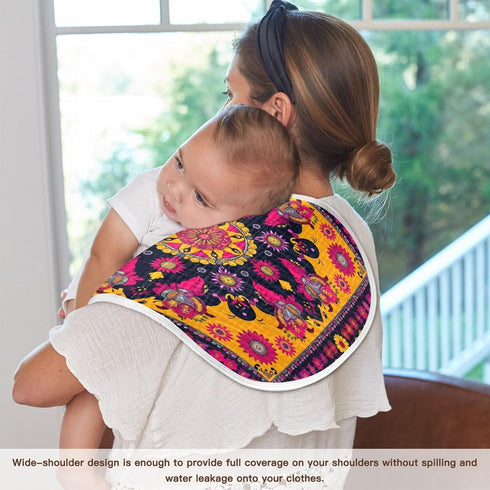 YEGAME Set 1 11 22 Inch Muslin Baby Burp Cloths of - Mandala Super Absorbent Cotton Burping Rags Soft Baby Washcloths