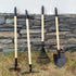 7PCS Kids Gardening Tools, Long Shovel, Rake for Leaves, Spade, Hoe, Steel Heads & Real Wood Handle, Yard Tools