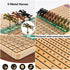 11 4 2 2-11 Horse Race Board Game with Luxury Metal Horses, Dice, Card Boxes and Thickened Wood Game Board for Players