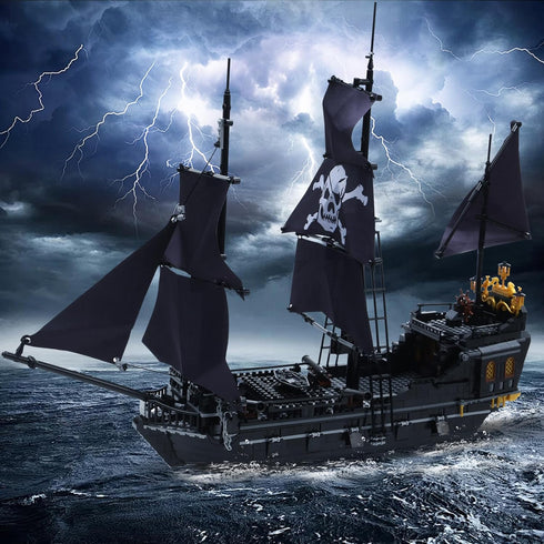 1424PCS Pirate Ship Building Blocks Toys, Creator Architecture Corsair Set, Great for 6+ Boys, Girls, Adults