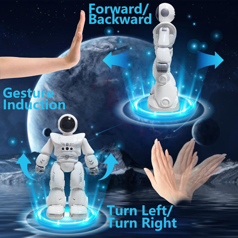 Programmable Best Gift for Kids,Intelligent RC Robot with Infrared Controller Toys,Dancing,Singing, Moonwalking and LED