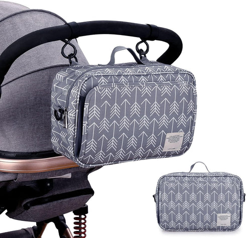Fupi Fudax Diaper Caddy Tote Bag, Orderly Storage Portable Convenient Large Capacity Stroller Side Storage Bag