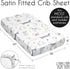 Sweet Jojo Designs Dog Boy Girl Unisex/Gender Neutral Baby Satin Fitted Crib Sheet Infant Newborn Nursery Toddler Bed