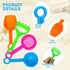 40 Pcs 5.5 Inch Mini Beach Sand Shovels - Colorful Plastic Rake Shovel for Beach Party