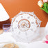 Toyvian Mini Lace Parasol: Tiny White Umbrella for Bride Doll, Vintage Wedding Bridal Umbrella for Photo Props