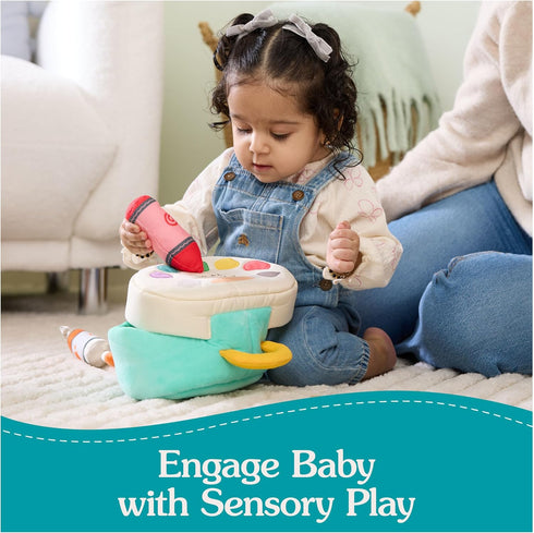 5-Piece Playset 7.5 GUND Baby My Little Artist Plush with Rattle, Squeaker and Crinkle Plush Toys, Sensory Toy