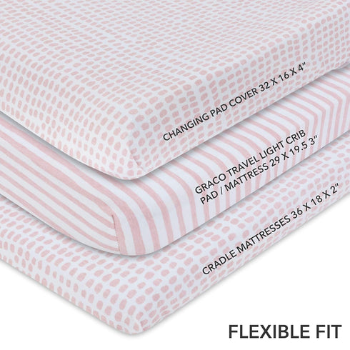 Ely's & Co. Patent Pending Waterproof Changing Pad Cover and Crib Sheet Bundle