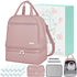 Breast Pump Bag with Insulated Cooler, Double-Layer Pumping Bag for Work &