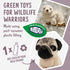 Living Nature Pug Puppy Stuffed Animal - Fluffy 6 Inches Soft Toy Gift for Kids
