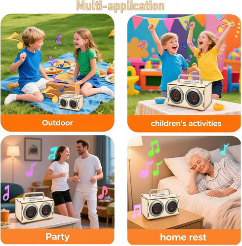 8-12, 8 9 11 13 DIY Bluetooth Speaker Kit with Metal Handle STEM Projects for Kids Ages Build Your Own Gray Portable