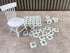 150 Pcs Dollhouse Flooring, 1:12 Scale Miniature Checkerboard Floor Tiles