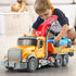 Dwi Dowellin Kids Toys for 3-7 Years Old, 15" Large Tow Truck Toy, Friction Powered Transport Truck