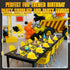(24 Pack) (12) (12) Bedwina Construction Themed Party Supplies - Construction Party Favors Hat & Mini Tote Bag Supplies
