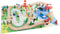Wooden Train Set with Play Mat for Kids - 75-Pieces Including Deluxe