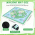 31.5 31.5 Soulchen Blue and Green American Mahjong Mat with Rules for Table, No Creases, Ships Rolled, x Non-Slip Noise