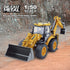 1/50 Bulldozer Dollox Die-cast Excavator Backhoe Front Loader Truck Metal Engineering Vehicle Construction Tractor