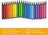 12 TPG-395 The Pencil Grip Magic Tri Stix, Non-Toxic and Washable Markers For Kids, Assorted Markers