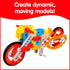 edxeducation My Gears Machine Set, 181 Pieces, Gears Toys for Kids Ages 4-8, Build Rotating Models