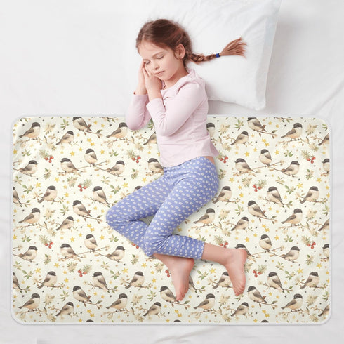 siphylline 52" 34" Cartoon Cute Fay Bird Extra Large Resuable Changing Pad Covers Highly Absorbent Bed Pad Changing