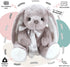 uoozii Non-Shedding 12" Weighted Bunny Stuffed Animal - Microwavable & Coolable Plush Pillow Gift for Kids & Adults