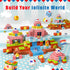 BRISTLIX 200 3+, PCS Magnetic Blocks Magnetic Building Blocks, Magnet Toys for Kids Multicolor STEM Learning Toys