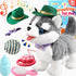 Ylpaprm Walking Husky Barking Dog Toy for Child Kid Licking Talking Puppy with