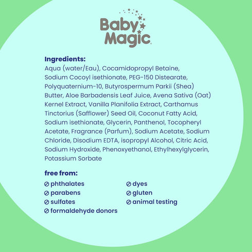Baby Magic Soothing Hair & Body Wash - Vanilla & Oat, 30 Fl Oz